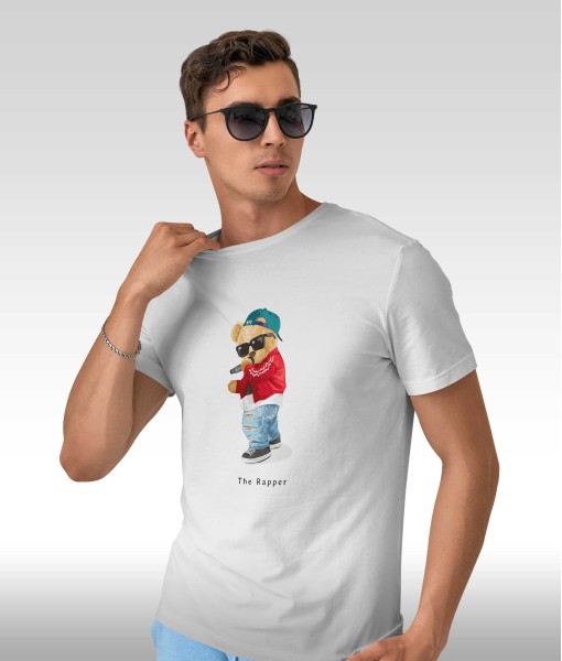 Мъжка тениска с щампа Мечета The Rapper